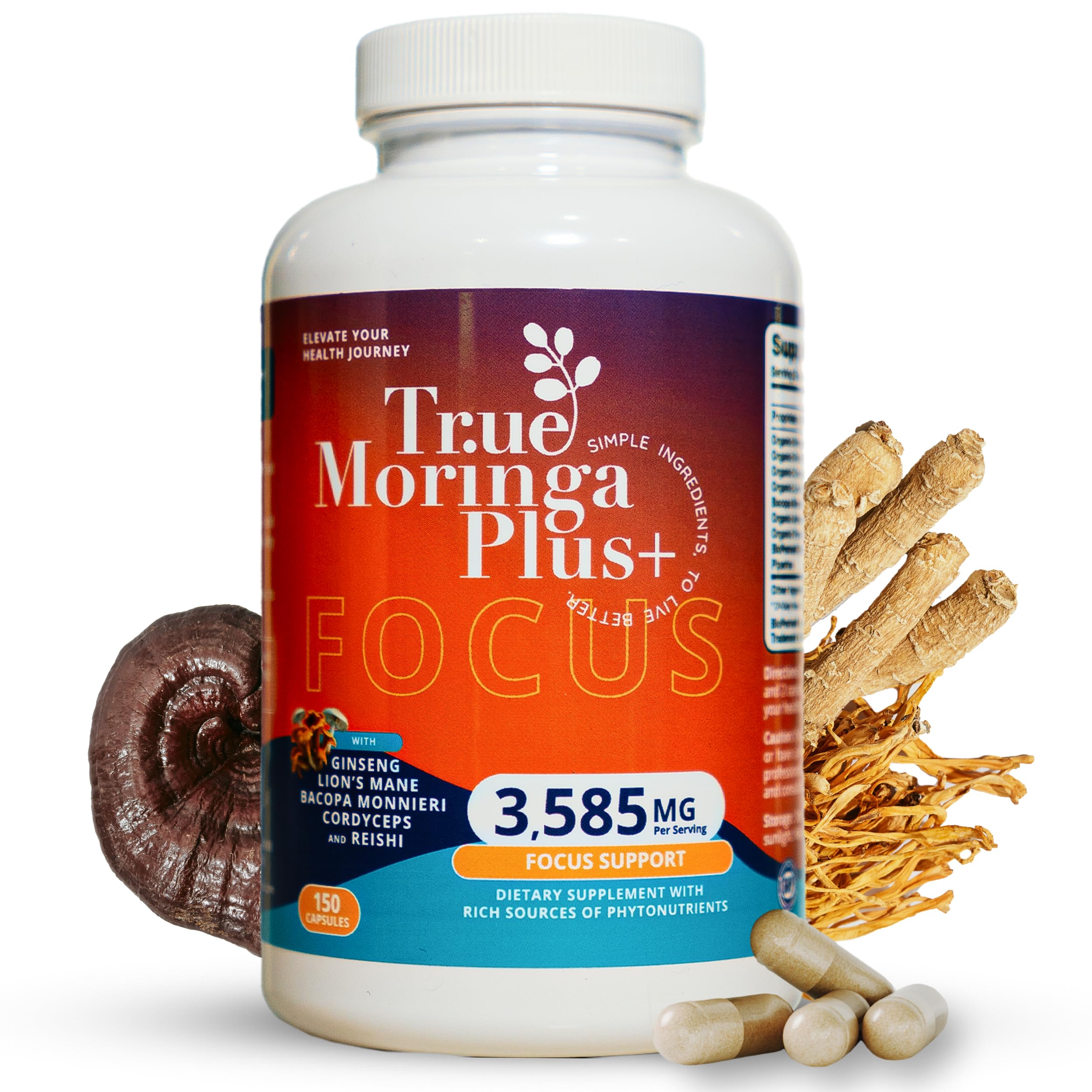 True Moringa Plus+ Focus Support