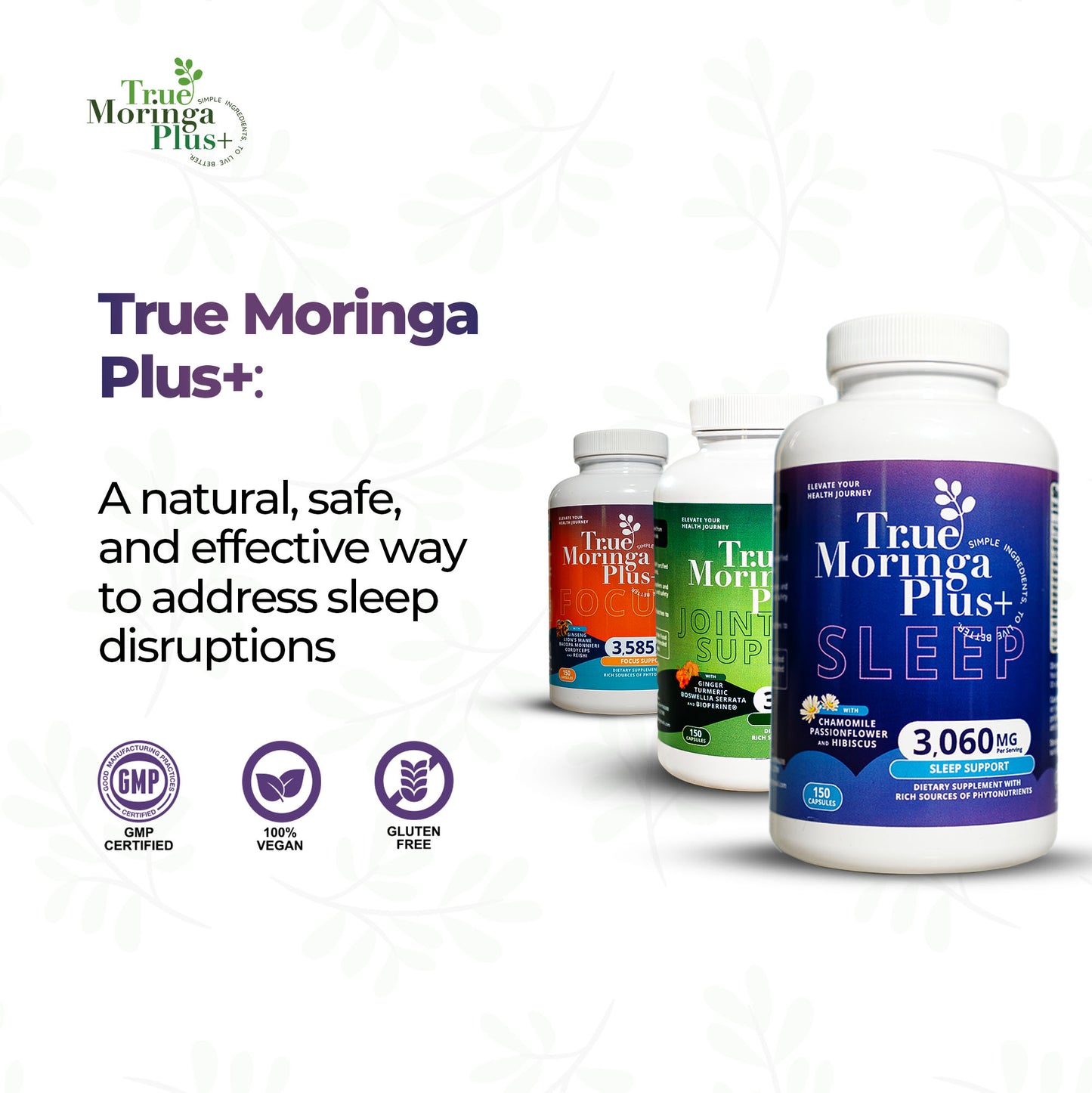 True Moringa Plus+ Sleep Support