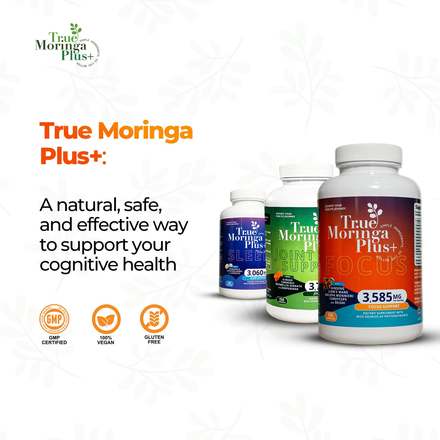 True Moringa Plus+ Focus Support